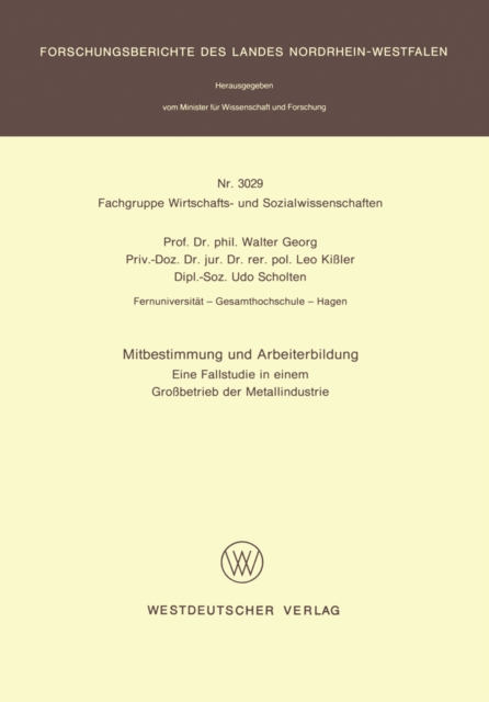 Mitbestimmung und Arbeiterbildung