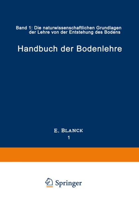 Handbuch der Bodenlehre