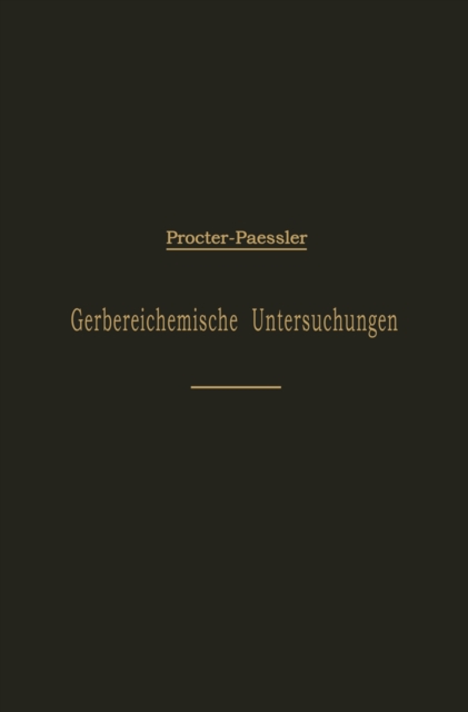 Leitfaden für gerbereichemische Untersuchungen