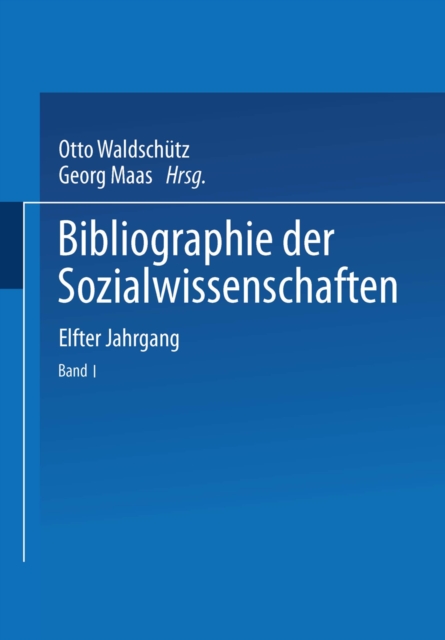 Bibliographie der Sozialwissenschaften