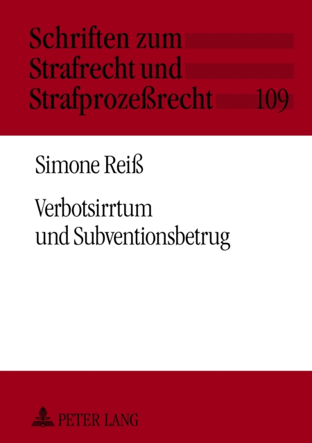 Verbotsirrtum und Subventionsbetrug