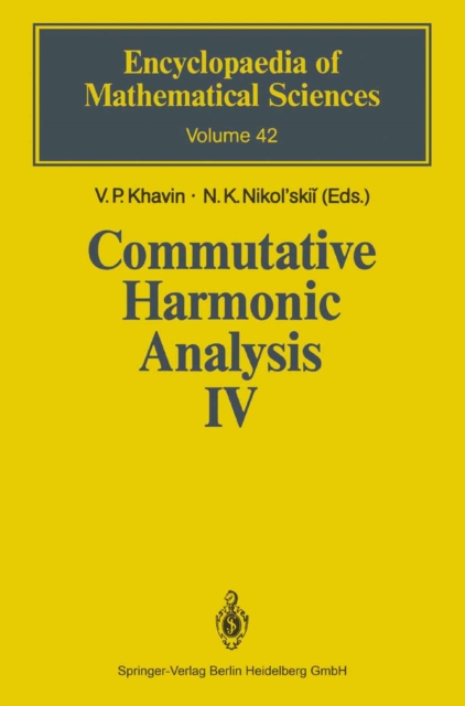 Commutative Harmonic Analysis IV