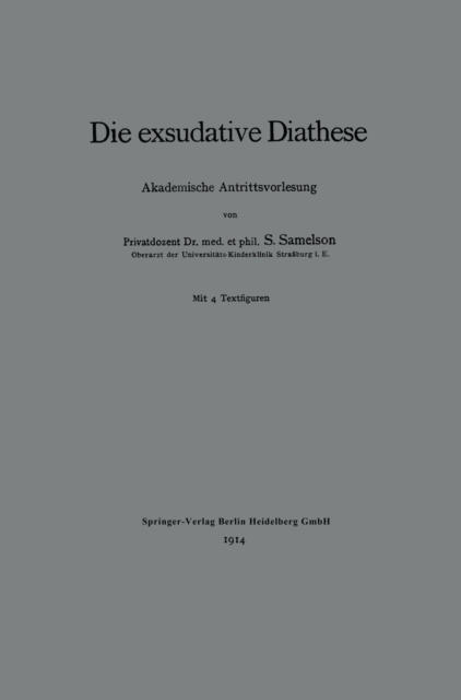 Die exsudative Diathese