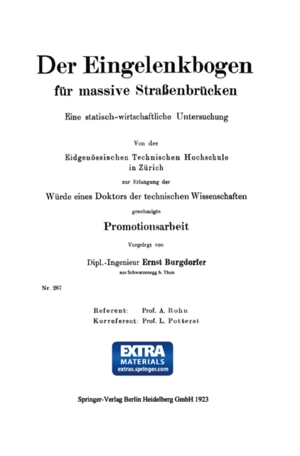 Der Eingelenkbogen für massive Straßenbrücken