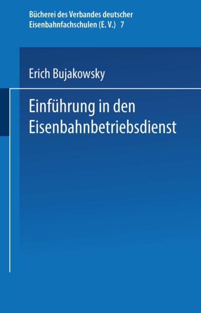 Einführung in den Eisenbahnbetriebsdienst