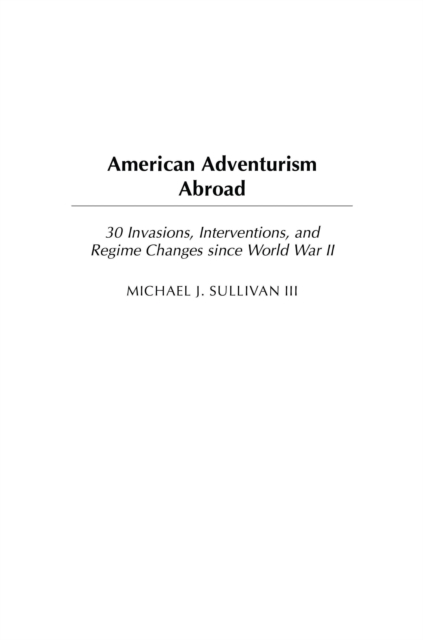 American Adventurism Abroad