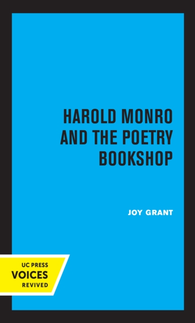 Harold Monro and the Poetry Bookshop