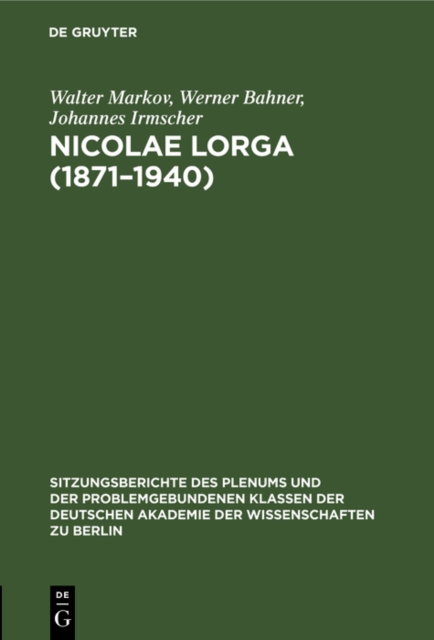 Nicolae lorga (1871-1940)