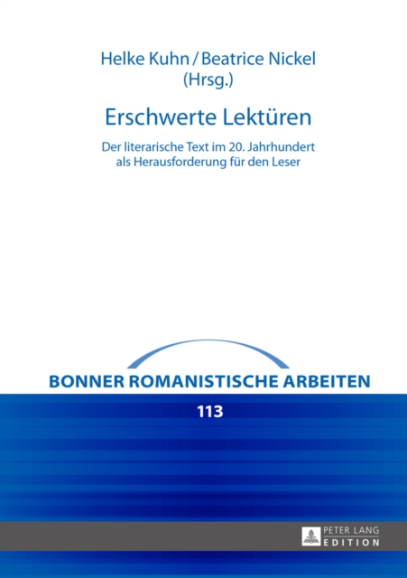 Erschwerte Lektueren