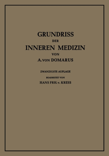 Grundriss der Inneren Medizin