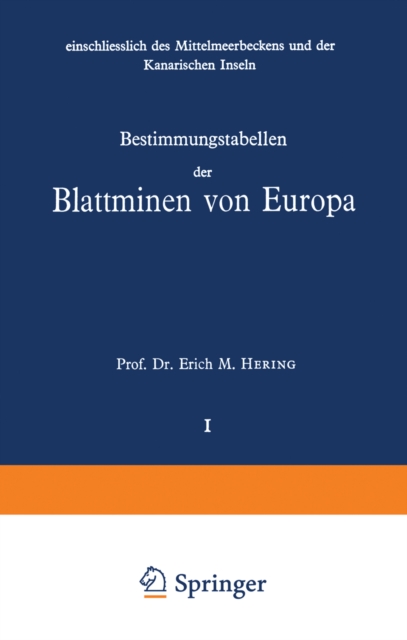 Bestimmungstabellen der Blattminen von Europa