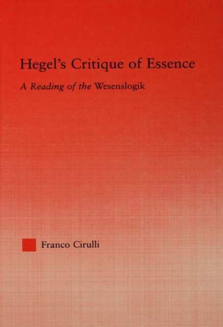 Hegel's Critique of Essence