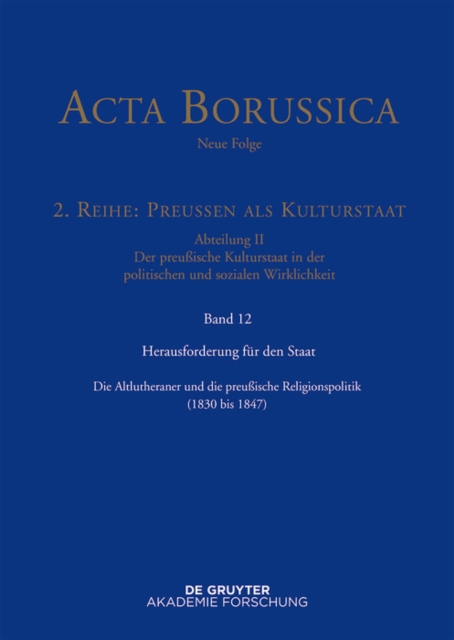 Herausforderung für den Staat