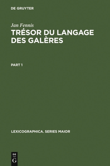 Trésor du langage des galères