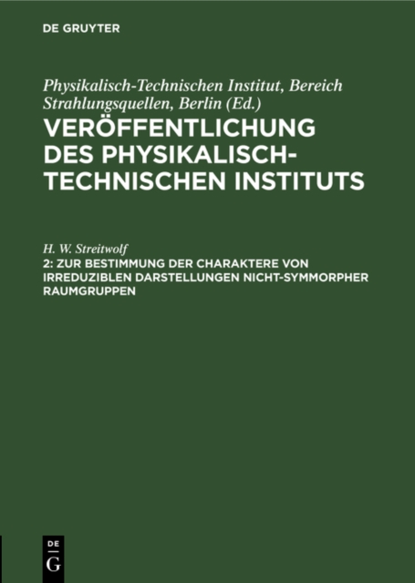 Zur Bestimmung der Charaktere von irreduziblen Darstellungen nicht-symmorpher Raumgruppen