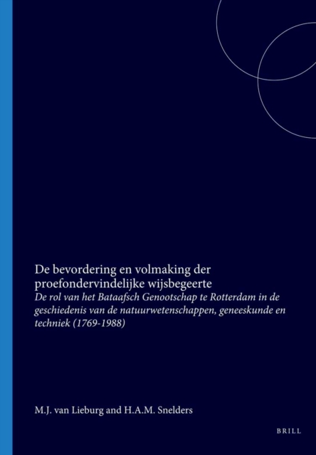 De bevordering en volmaking der proefondervindelijke wijsbegeerte