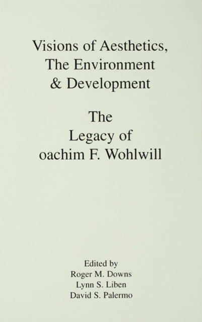 Visions of Aesthetics, the Environment & Development