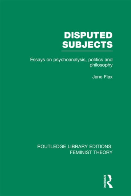 Disputed Subjects (RLE Feminist Theory)