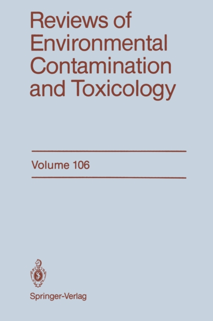 Reviews of Environmental Contamination and Toxicology