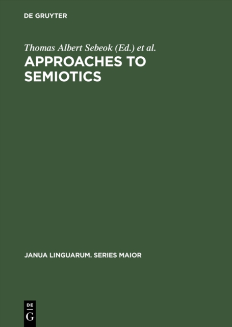 Approaches to semiotics