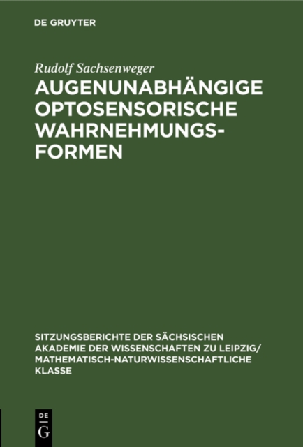 Augenunabhangige optosensorische Wahrnehmungsformen