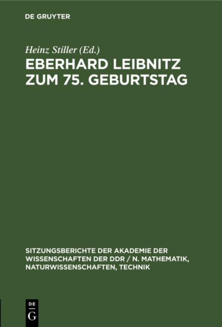 Eberhard Leibnitz zum 75. Geburtstag