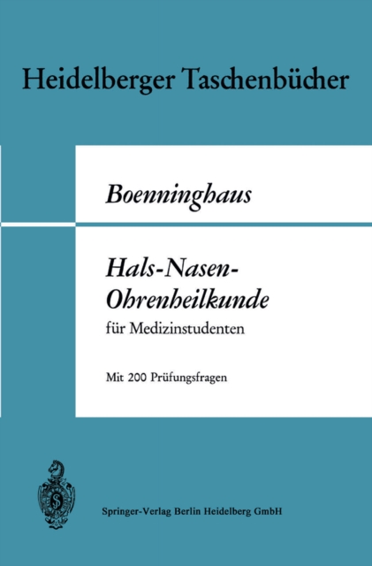 Hals-Nasen-Ohrenheilkunde für Medizinstudenten