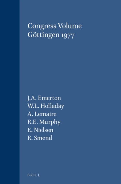 Congress Volume Gottingen 1977