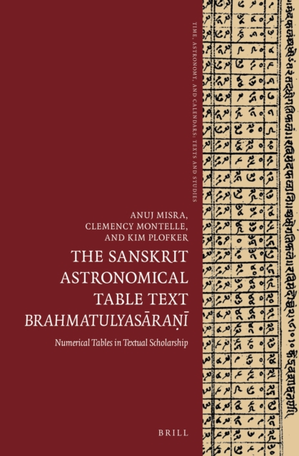 Sanskrit Astronomical Table Text Brahmatulyasarani