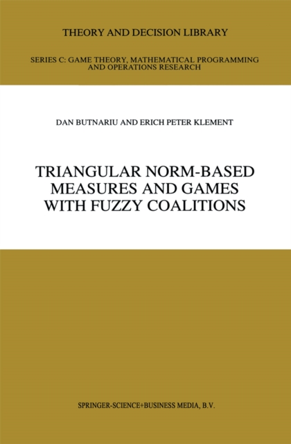 Triangular Norm-Based Measures and Games with Fuzzy Coalitions