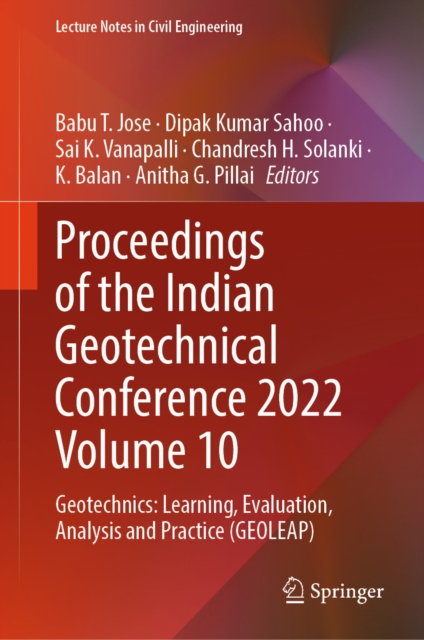 Proceedings of the Indian Geotechnical Conference 2022 Volume 10