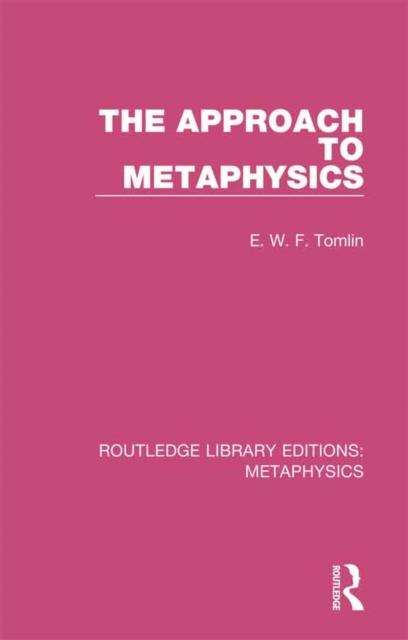Approach to Metaphysics