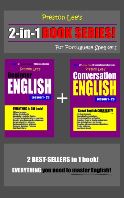 Preston Lee's 2-in-1 Book Series! Beginner English & Conversation English Lesson 1: 20 For Portuguese Speakers