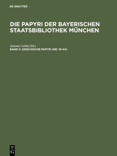 Griechische Papyri (Nr. 19-44)