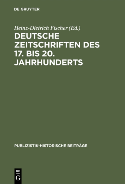 Deutsche Zeitschriften des 17. bis 20. Jahrhunderts