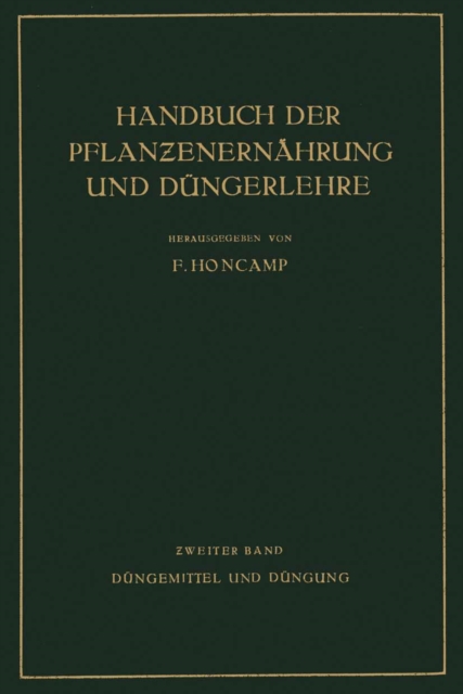 Düngemittel und Düngung
