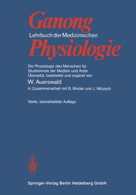 Lehrbuch der Medizinischen Physiologie