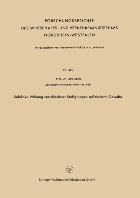 Selektive Wirkung verschiedener Stoffgruppen auf tierische Gewebe