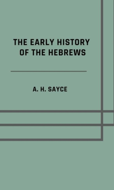 early history of the Hebrews