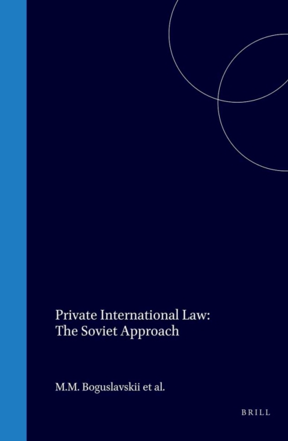 Private International Law: The Soviet Approach