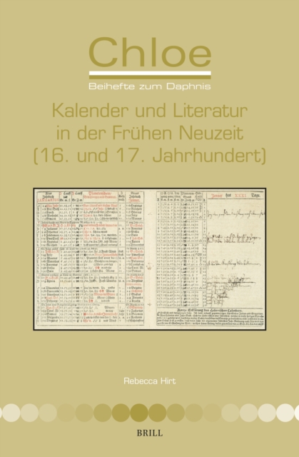 Kalender und Literatur in der Fruhen Neuzeit (16. und 17. Jahrhundert)