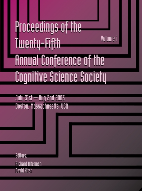 Proceedings of the 25th Annual Cognitive Science Society