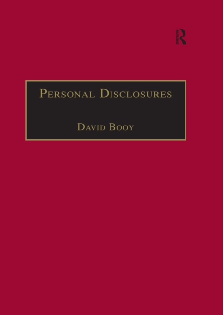 Personal Disclosures