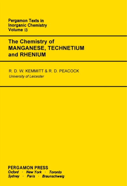 Chemistry of Manganese, Technetium and Rhenium