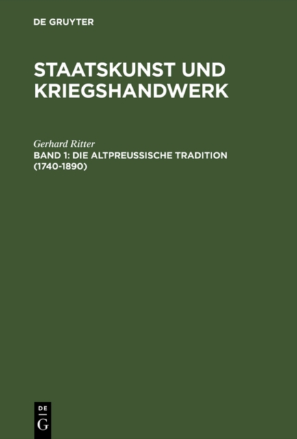 Die altpreußische Tradition (1740–1890)