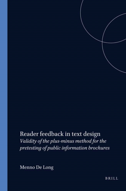 Reader feedback in text design