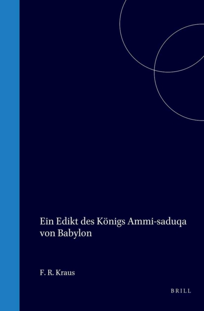 Edikt des Konigs Ammi-saduqa von Babylon