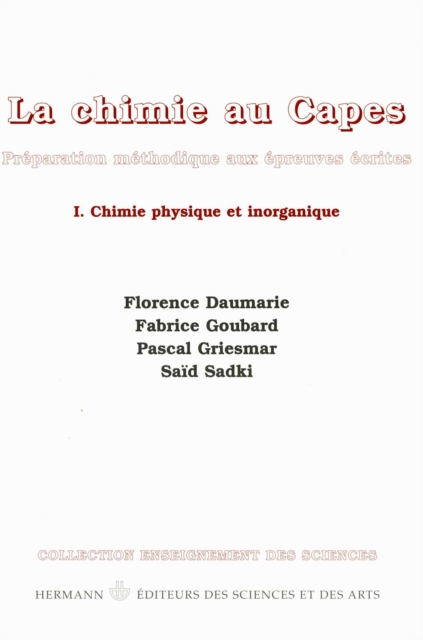 La chimie au CAPES. Volume I