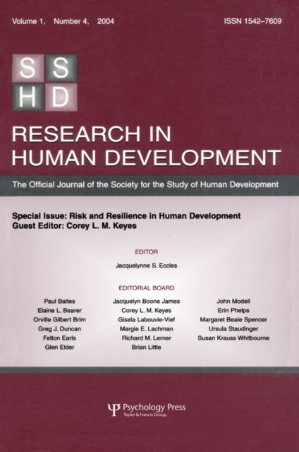 Risk and Resilience in Human Development
