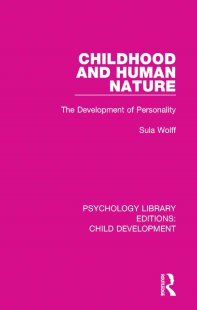 Childhood and Human Nature